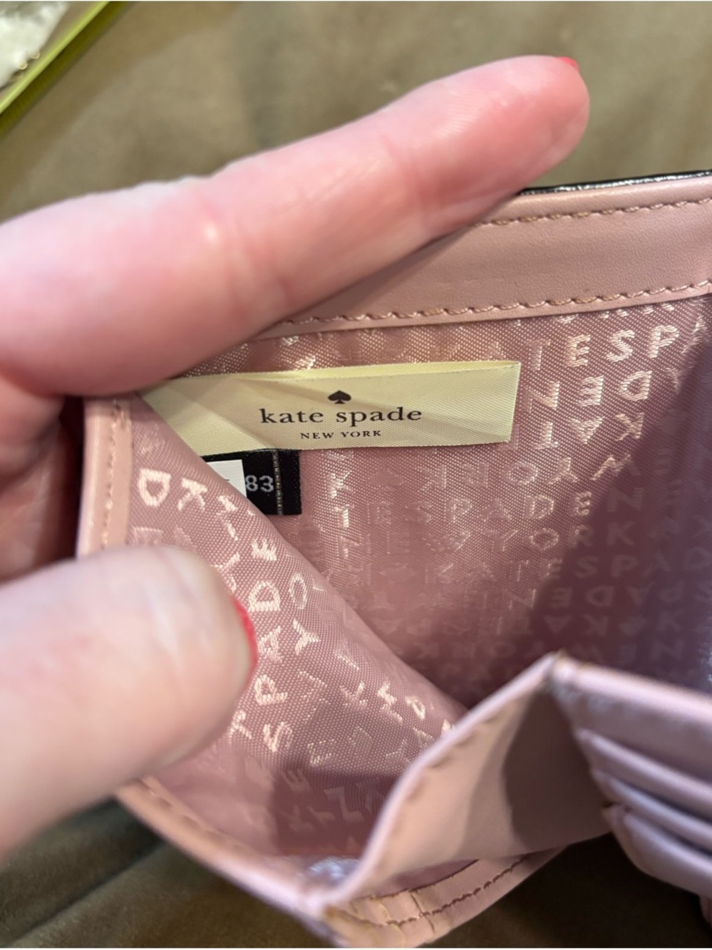 kate♠️spade pink pebbled leather wallet - Picture 12 of 16